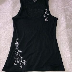Express black dress tank top